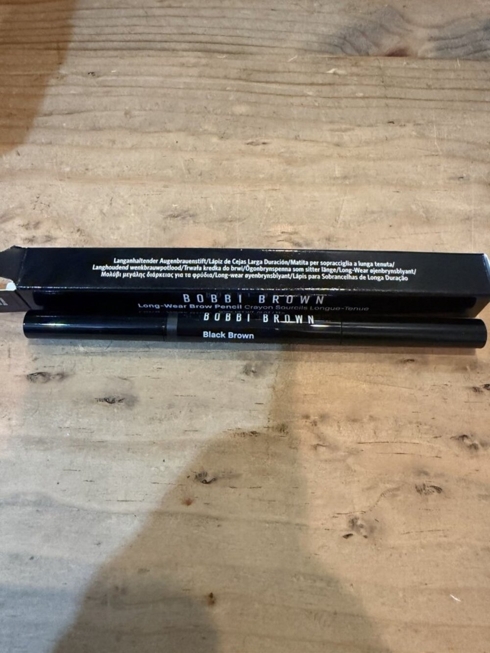 Bobbi Brown Long Wear Brow Pencil - Black Brown  0.33g New With Box